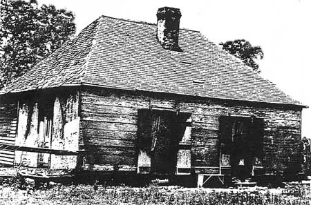 Slave cabin at Barbara Plantation, Louisiana