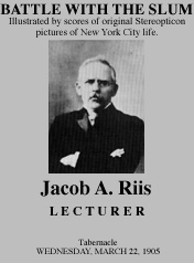 Poster replica of Jacob Riis