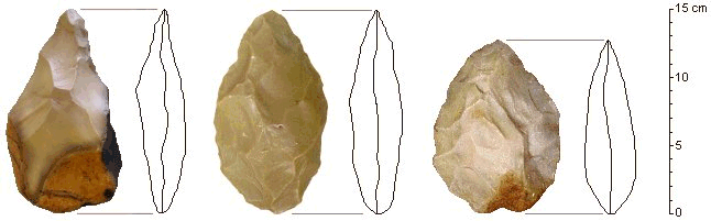 photo of 2 Acheulean Tradition hand axes