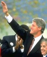 Photo of former President Bill Clinton making a speech