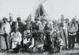 19th century photo of Canadian Plains Indian tribal leaders