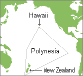 map of Polynesia