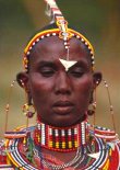 photo of a Masai woman in traditional dress