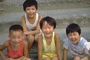 photo of 4 chinese children age 4-6