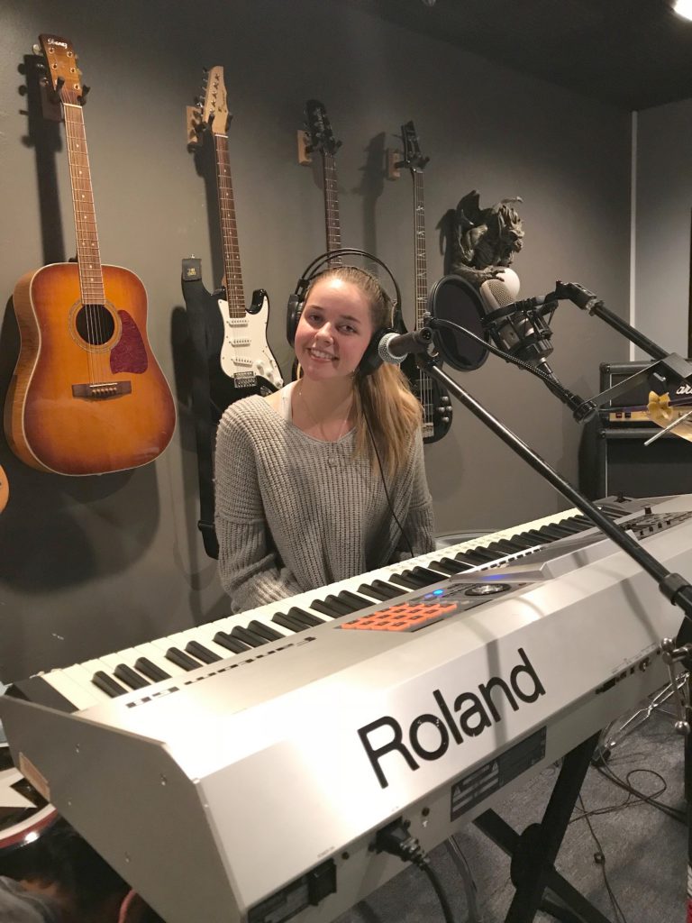 With her musical talent, Lindsey Rappaport hopes to build an app that uses music therapy as a mental health treatment. (Photo courtesy of Lindsey Rappaport.)